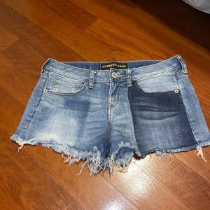 Express denim shorts size 2